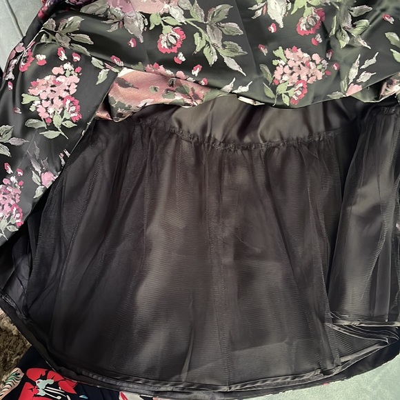 Strapless Floral Jacquard Fit-And-Flare Dress - Picture 9 of 9